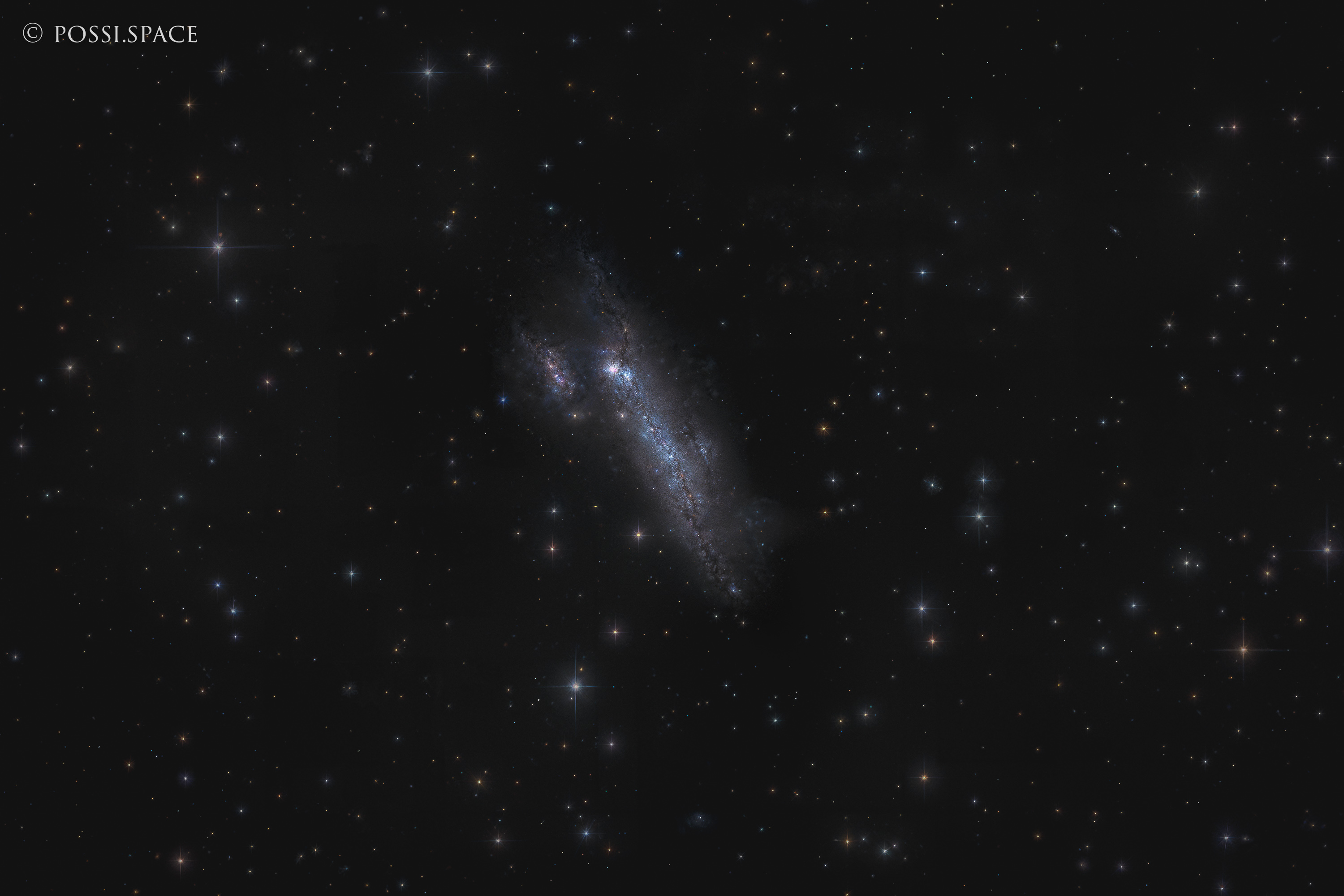 NGC2366 Faint irregular Dwarf Galaxy