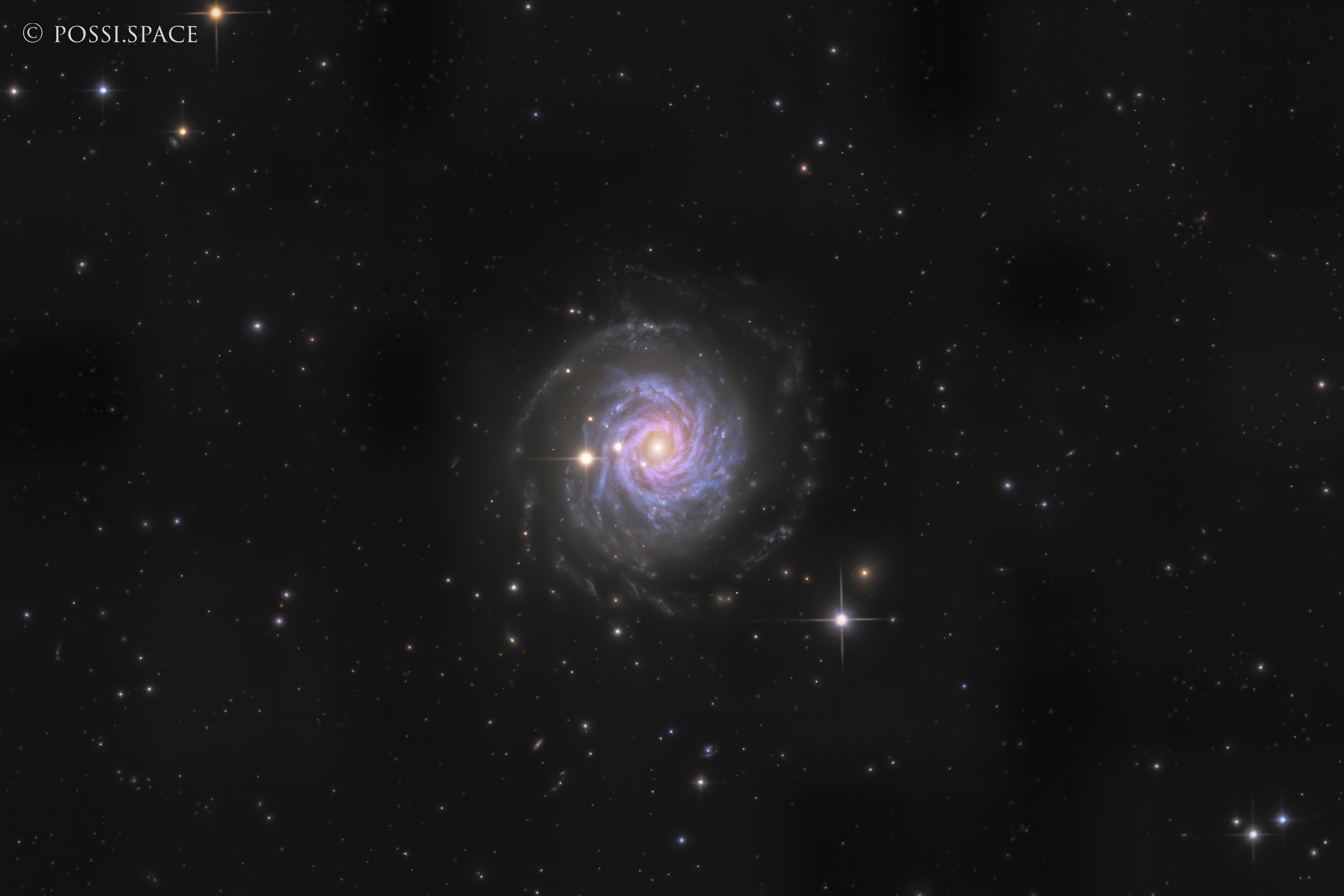 NGC3344 Weak Spiral Galaxy